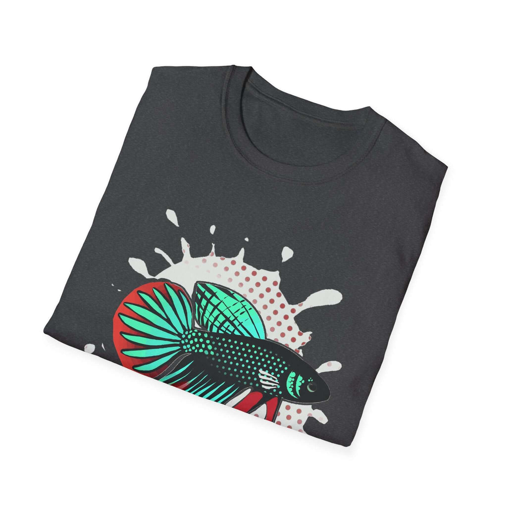 Betta Imbelis Fish Graphic T-Shirt – Retro Pop Art Aquarium Tee