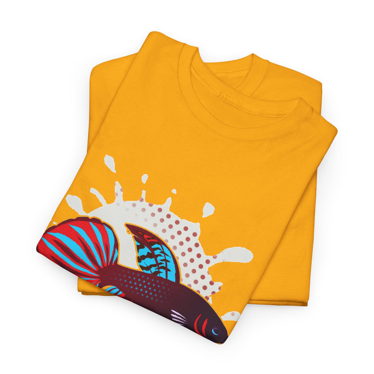 Betta Splenden Wild Type Tee — Vibrant Betta Fish Pop Art T-Shirt
