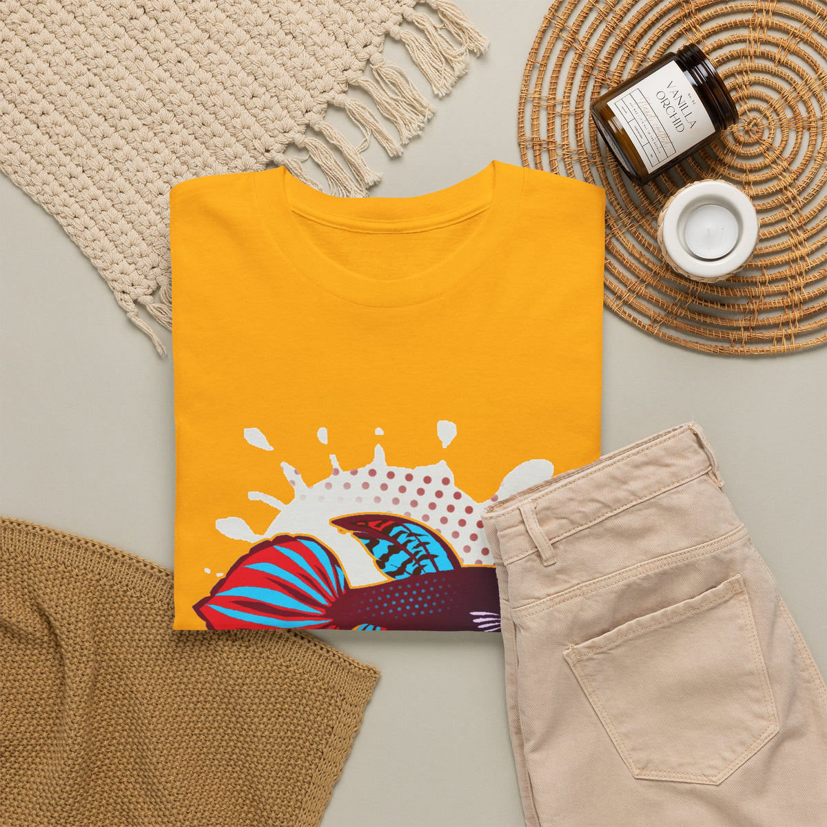 Betta Splenden Wild Type Tee — Vibrant Betta Fish Pop Art T-Shirt