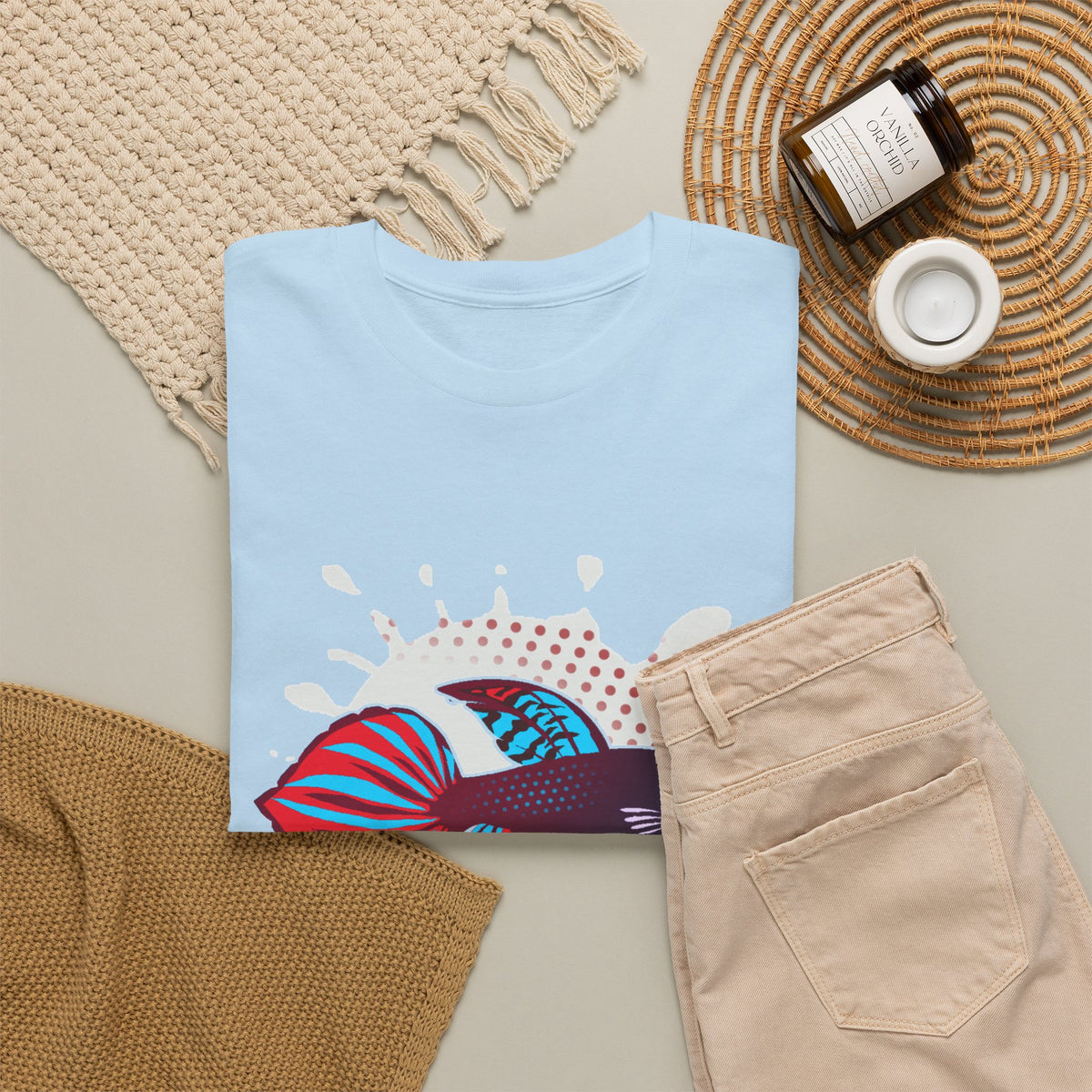 Betta Splenden Wild Type Tee — Vibrant Betta Fish Pop Art T-Shirt