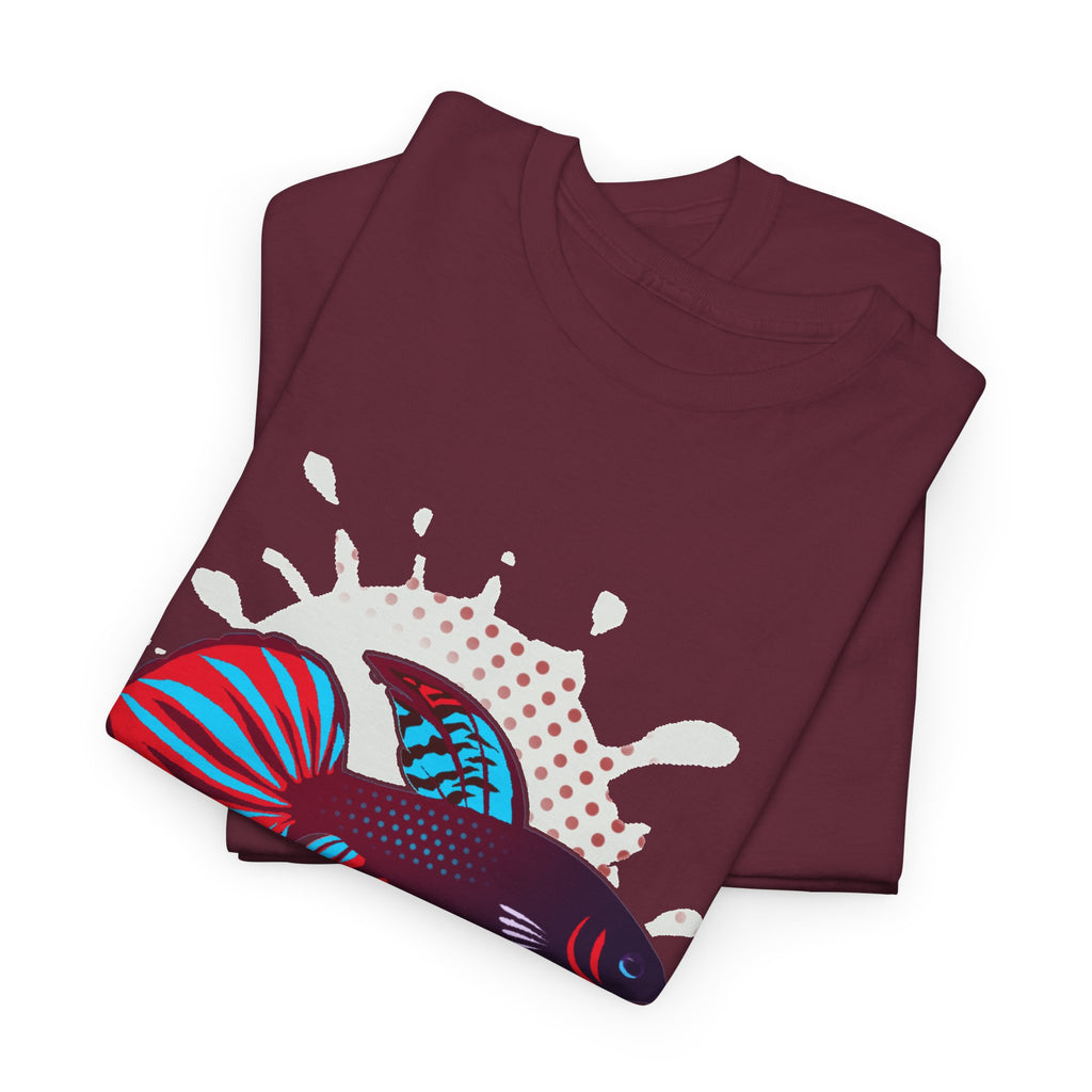 Betta Splenden Wild Type Tee — Vibrant Betta Fish Pop Art T-Shirt