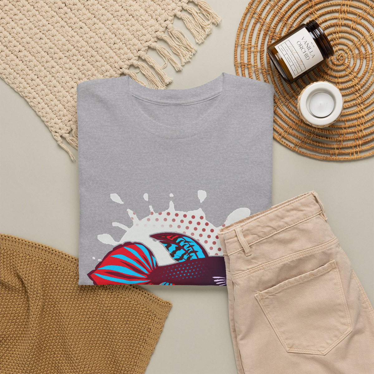 Betta Splenden Wild Type Tee — Vibrant Betta Fish Pop Art T-Shirt
