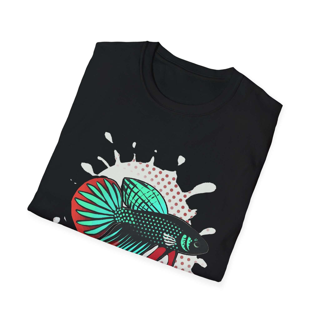 Betta Imbelis Fish Graphic T-Shirt – Retro Pop Art Aquarium Tee