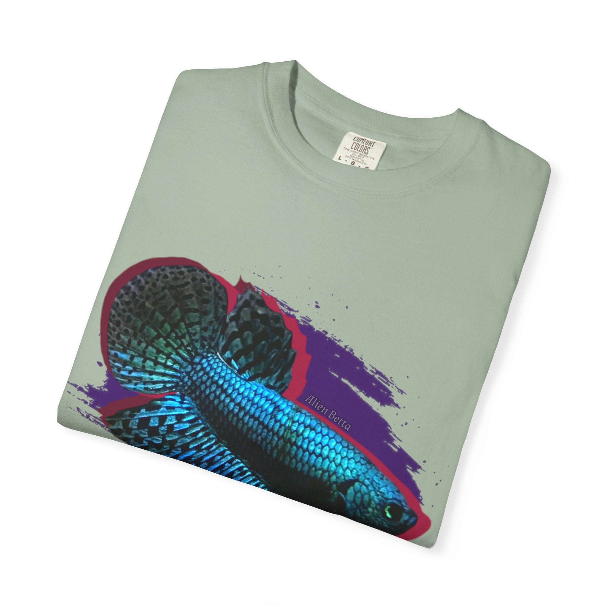 Alien Betta Fish Graphic T-Shirt — Neon Aquarium Pet Lover Tee