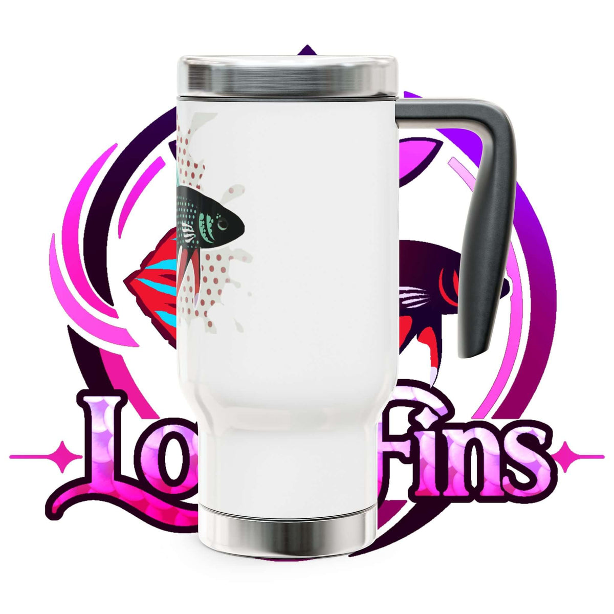 Betta imbelis Fish Travel Mug — 14oz Stainless Steel Insulated Tumbler