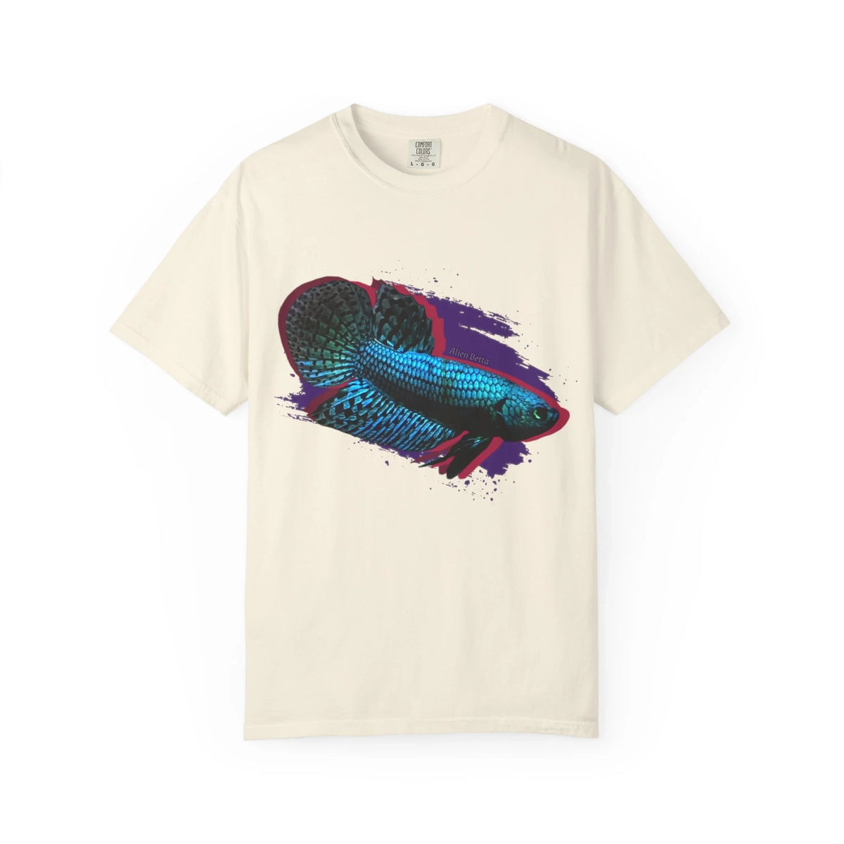 Alien Betta Fish Graphic T-Shirt — Neon Aquarium Pet Lover Tee