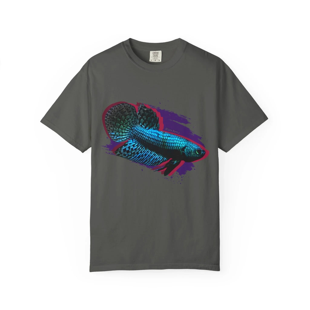 Alien Betta Fish Graphic T-Shirt — Neon Aquarium Pet Lover Tee