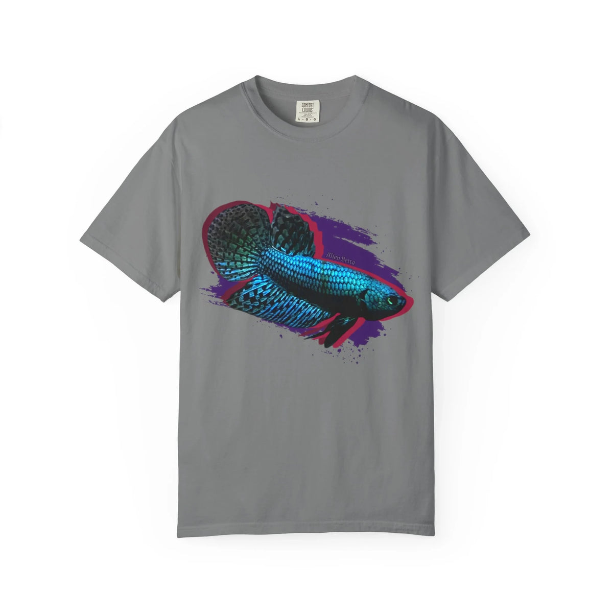 Alien Betta Fish Graphic T-Shirt — Neon Aquarium Pet Lover Tee