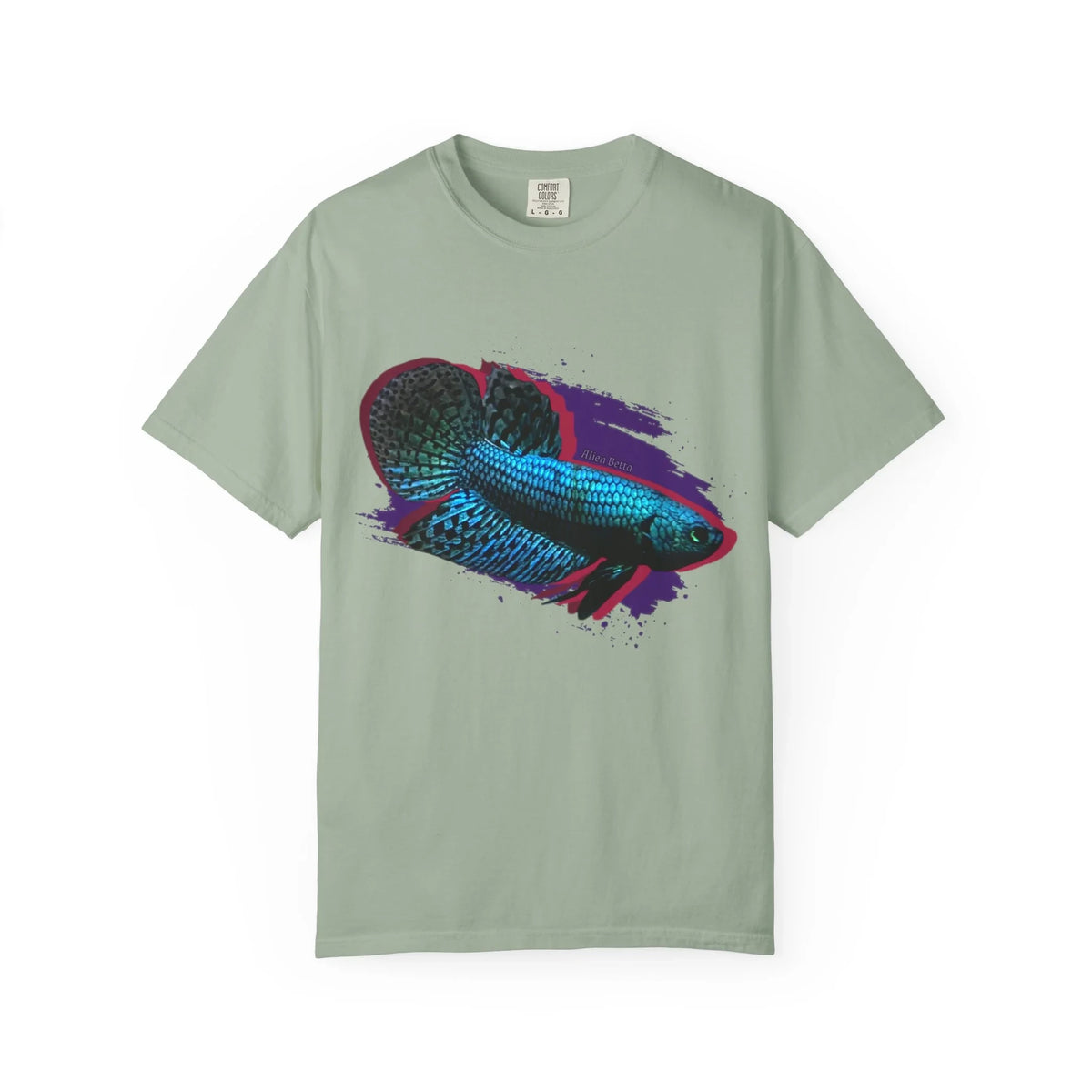 Alien Betta Fish Graphic T-Shirt — Neon Aquarium Pet Lover Tee