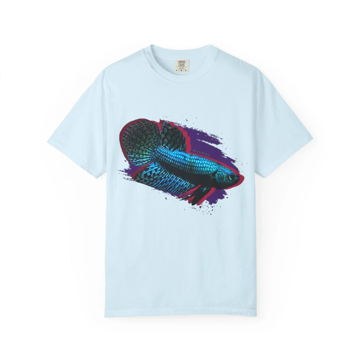 Alien Betta Fish Graphic T-Shirt — Neon Aquarium Pet Lover Tee