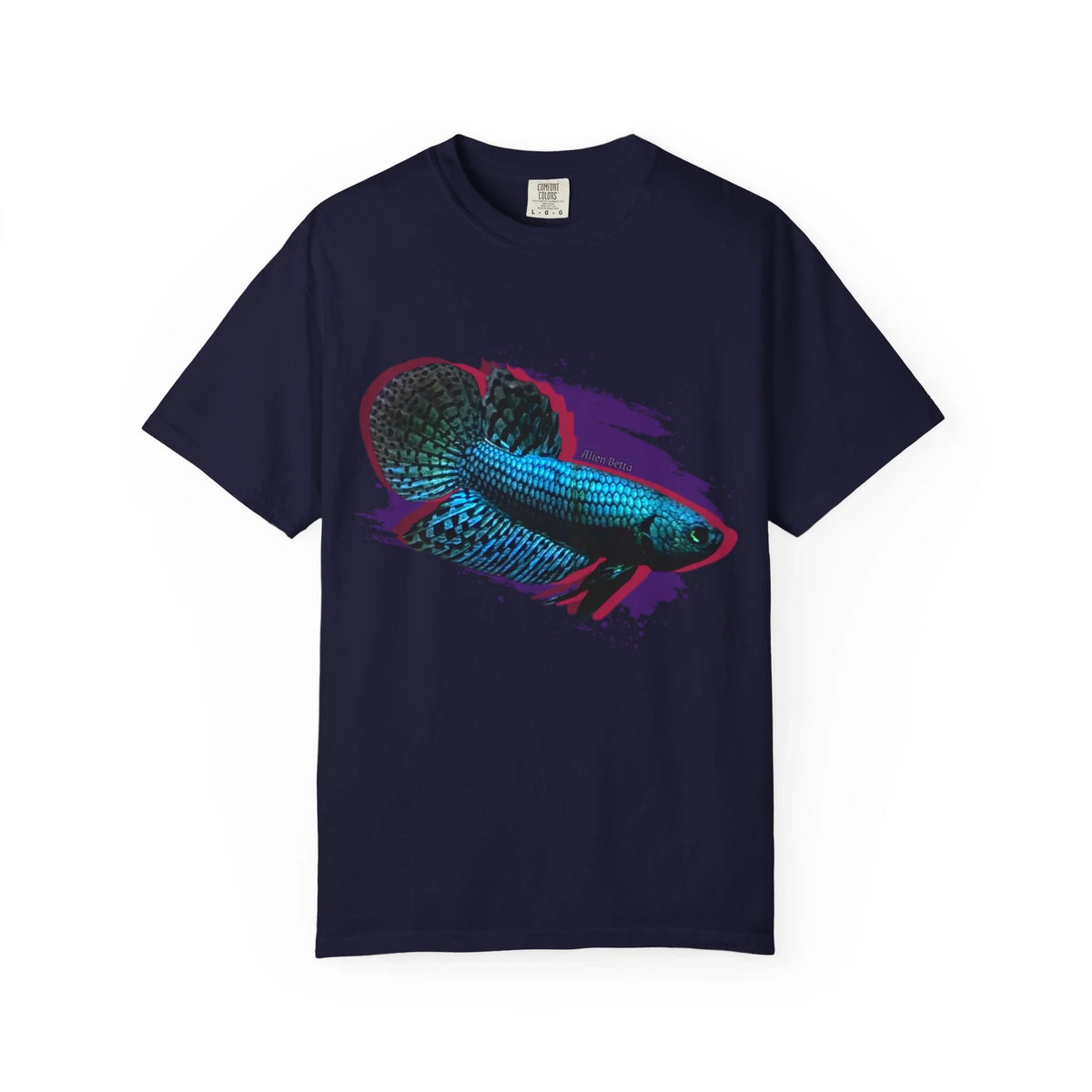 Alien Betta Fish Graphic T-Shirt — Neon Aquarium Pet Lover Tee