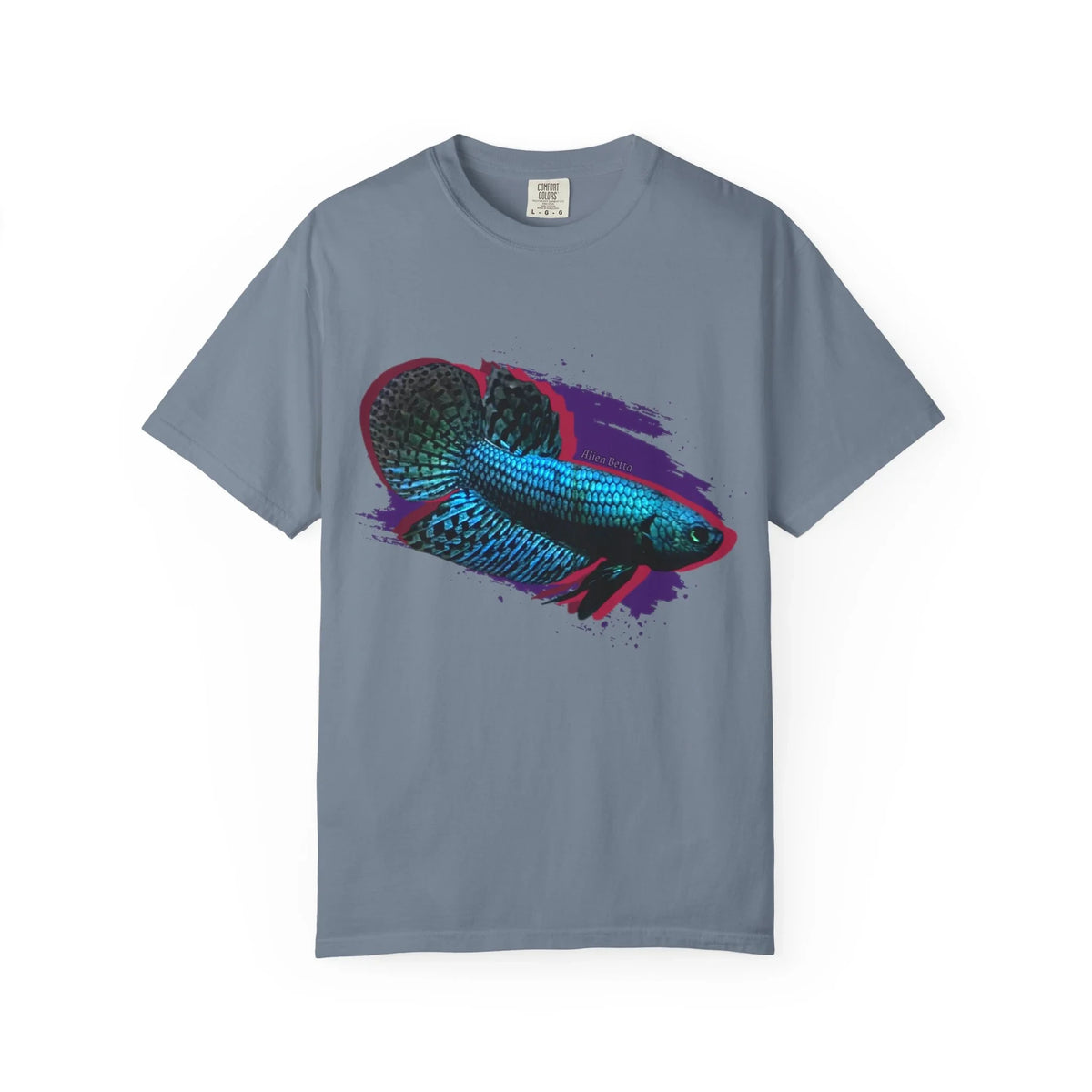 Alien Betta Fish Graphic T-Shirt — Neon Aquarium Pet Lover Tee