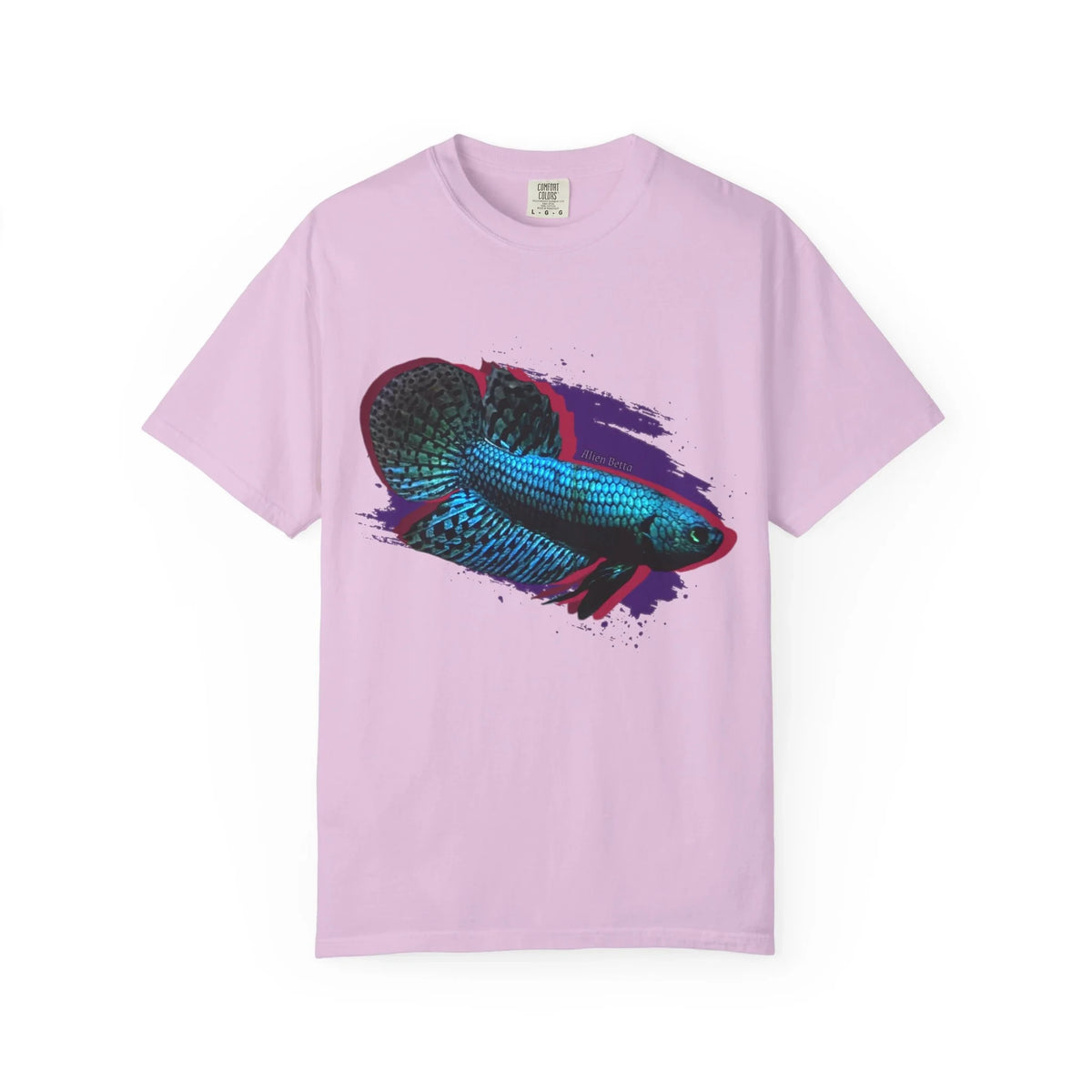 Alien Betta Fish Graphic T-Shirt — Neon Aquarium Pet Lover Tee
