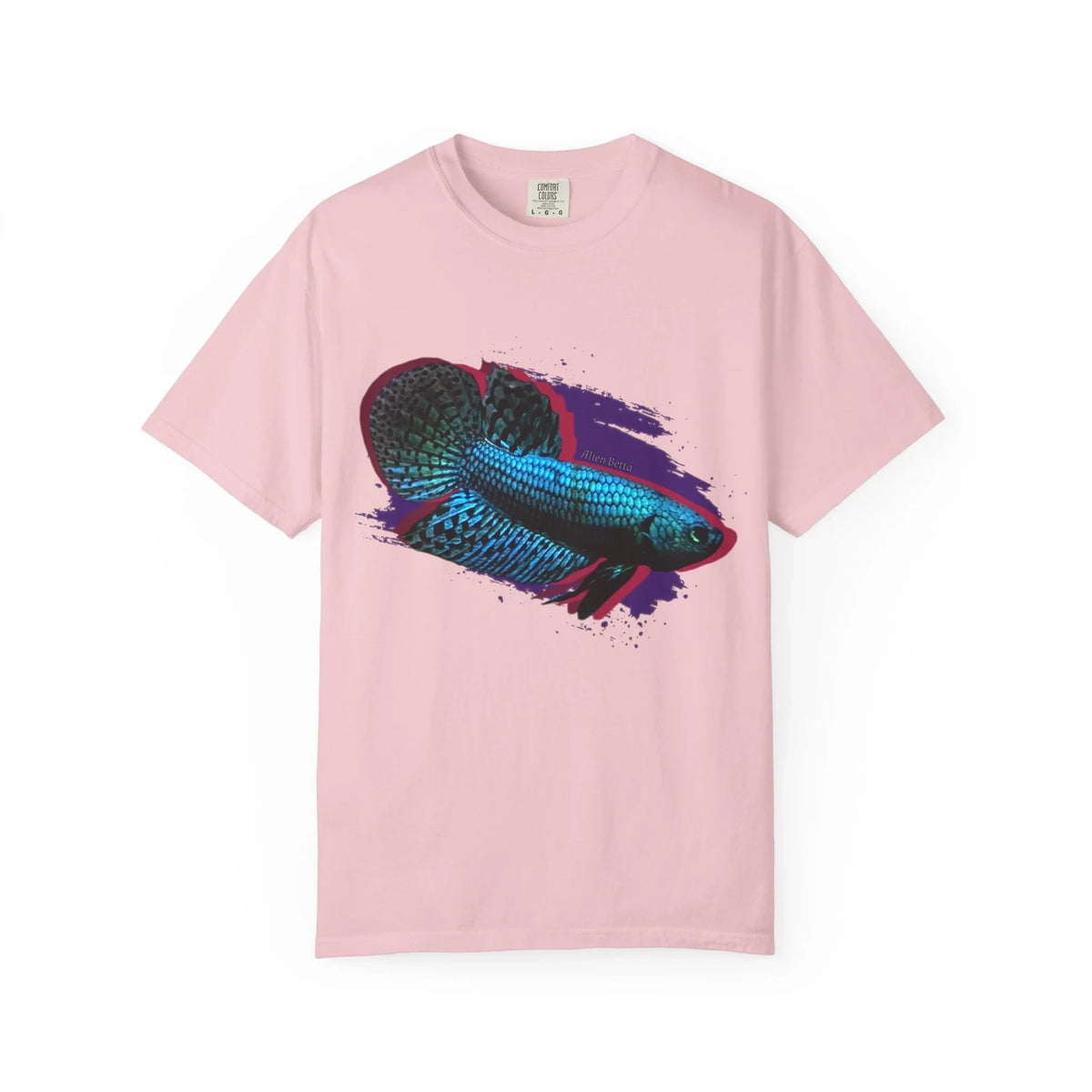 Alien Betta Fish Graphic T-Shirt — Neon Aquarium Pet Lover Tee
