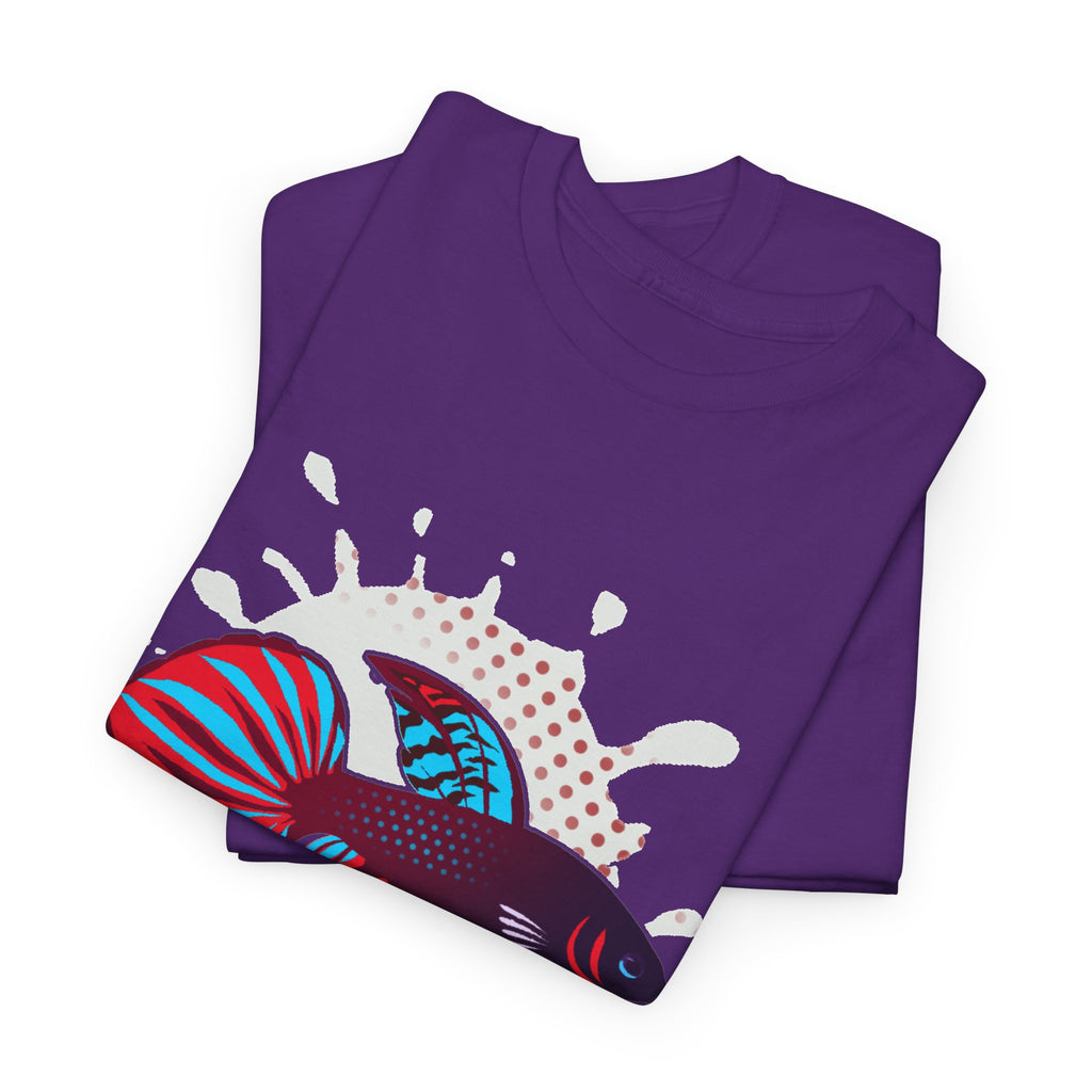 Betta Splenden Wild Type Tee — Vibrant Betta Fish Pop Art T-Shirt