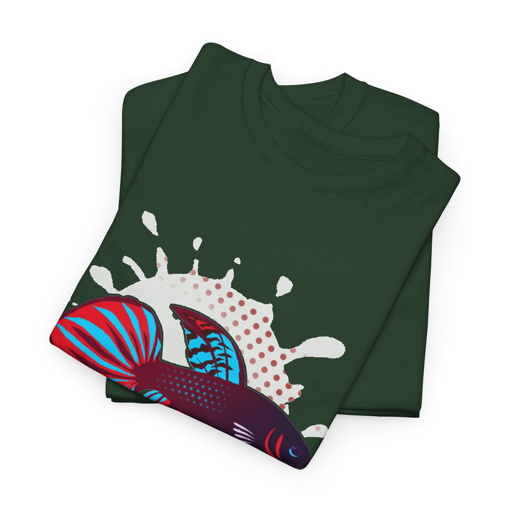 Betta Splenden Wild Type Tee — Vibrant Betta Fish Pop Art T-Shirt