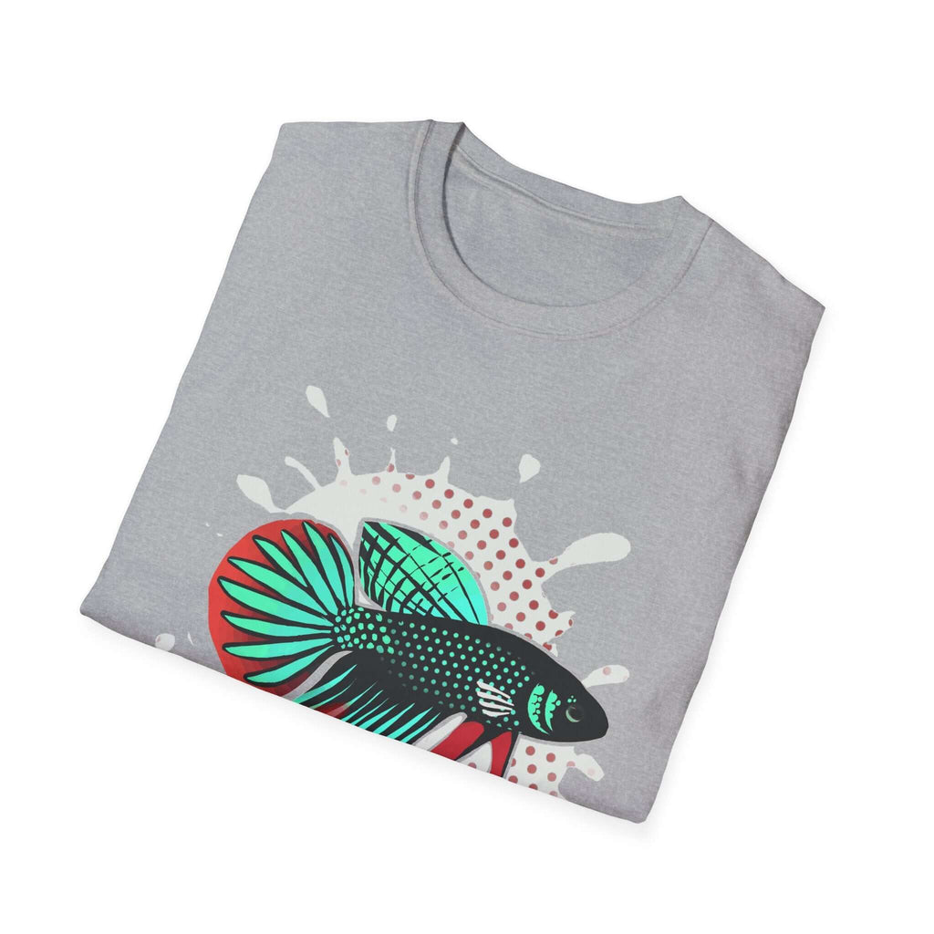 Betta Imbelis Fish Graphic T-Shirt – Retro Pop Art Aquarium Tee