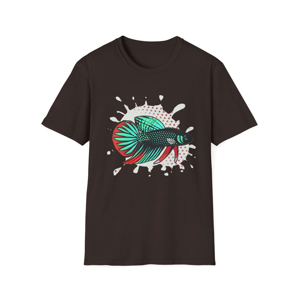 Betta Imbelis Fish Graphic T-Shirt – Retro Pop Art Aquarium Tee