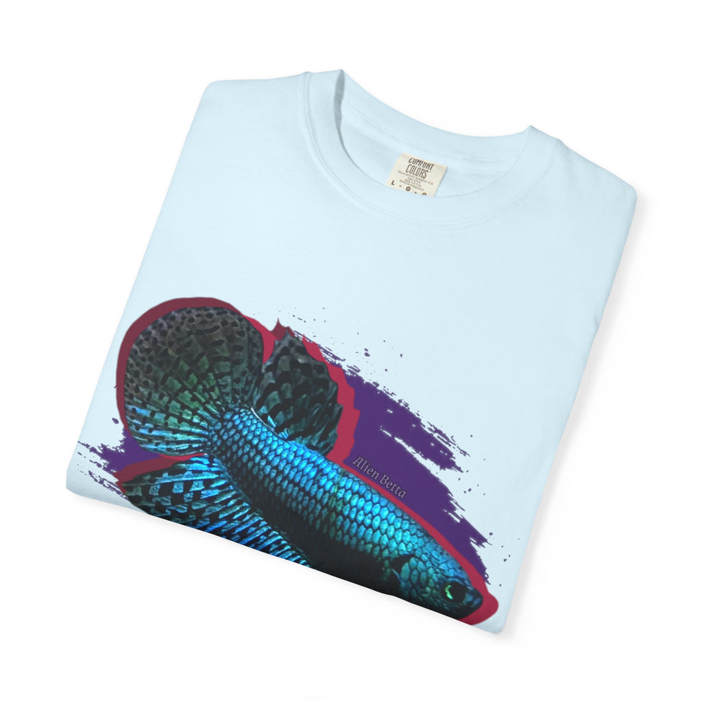 Alien Betta Fish Graphic T-Shirt — Neon Aquarium Pet Lover Tee
