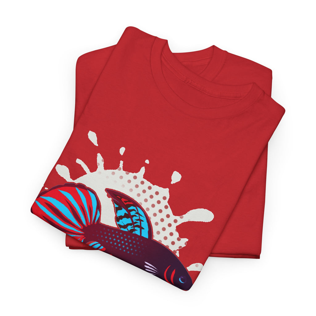Betta Splenden Wild Type Tee — Vibrant Betta Fish Pop Art T-Shirt