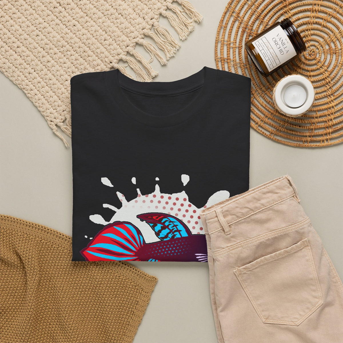 Betta Splenden Wild Type Tee — Vibrant Betta Fish Pop Art T-Shirt