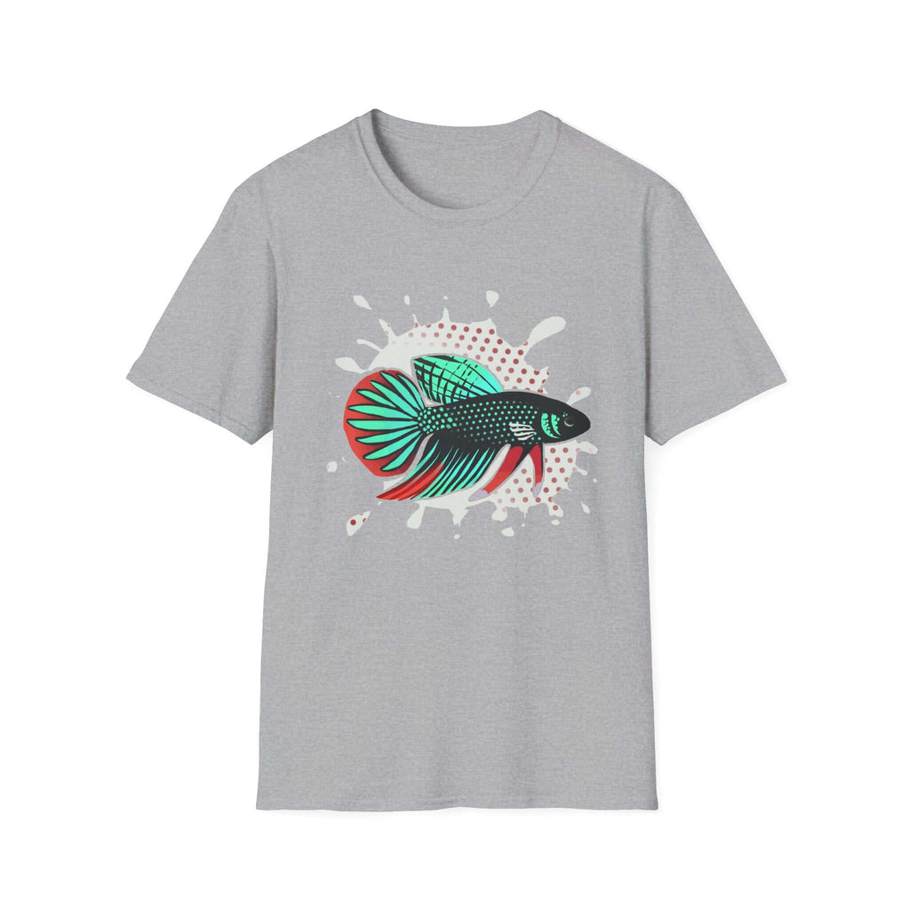 Betta Imbelis Fish Graphic T-Shirt – Retro Pop Art Aquarium Tee