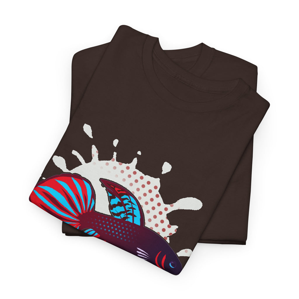 Betta Splenden Wild Type Tee — Vibrant Betta Fish Pop Art T-Shirt