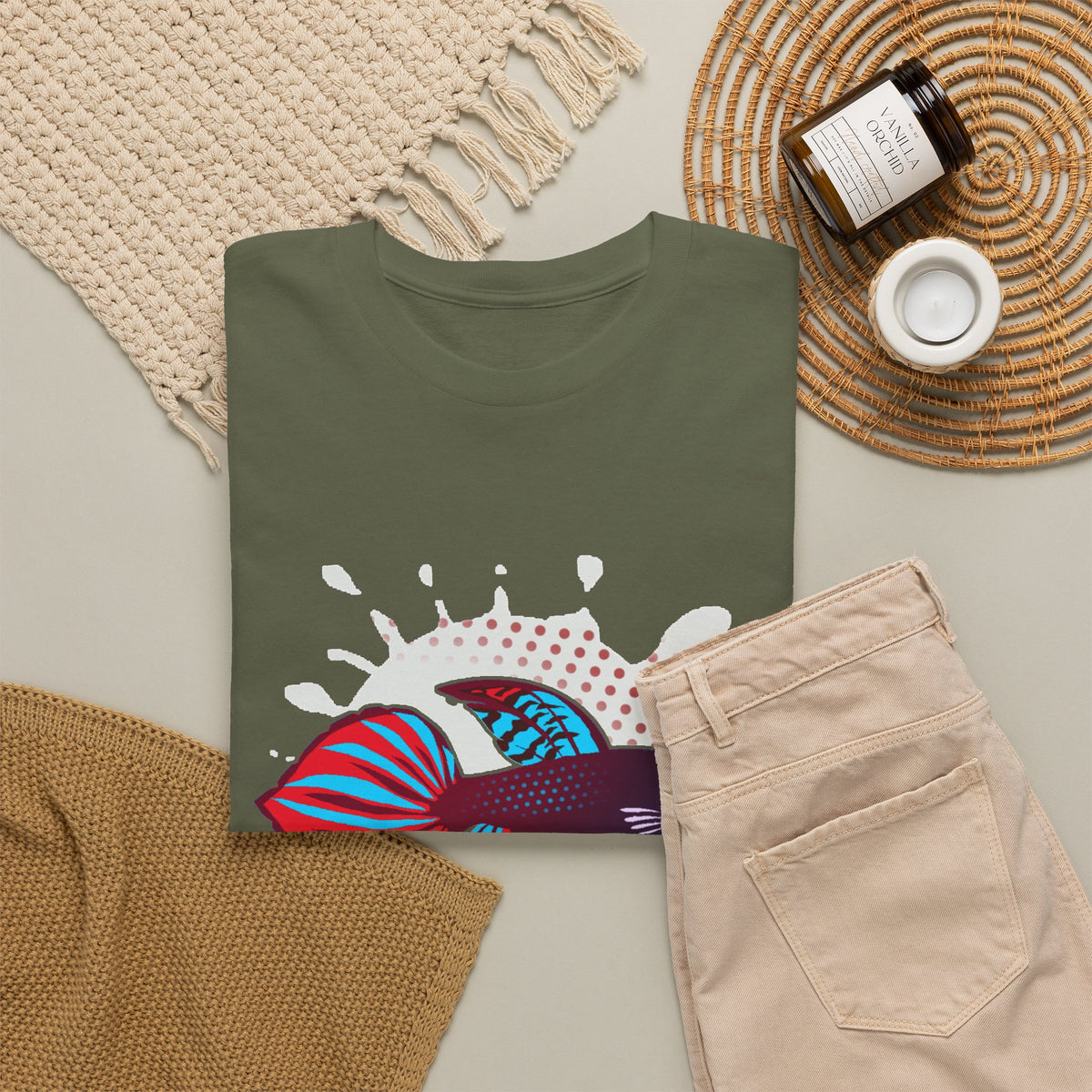 Betta Splenden Wild Type Tee — Vibrant Betta Fish Pop Art T-Shirt