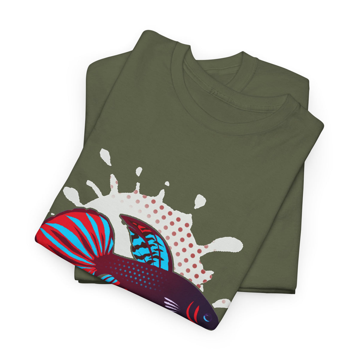 Betta Splenden Wild Type Tee — Vibrant Betta Fish Pop Art T-Shirt
