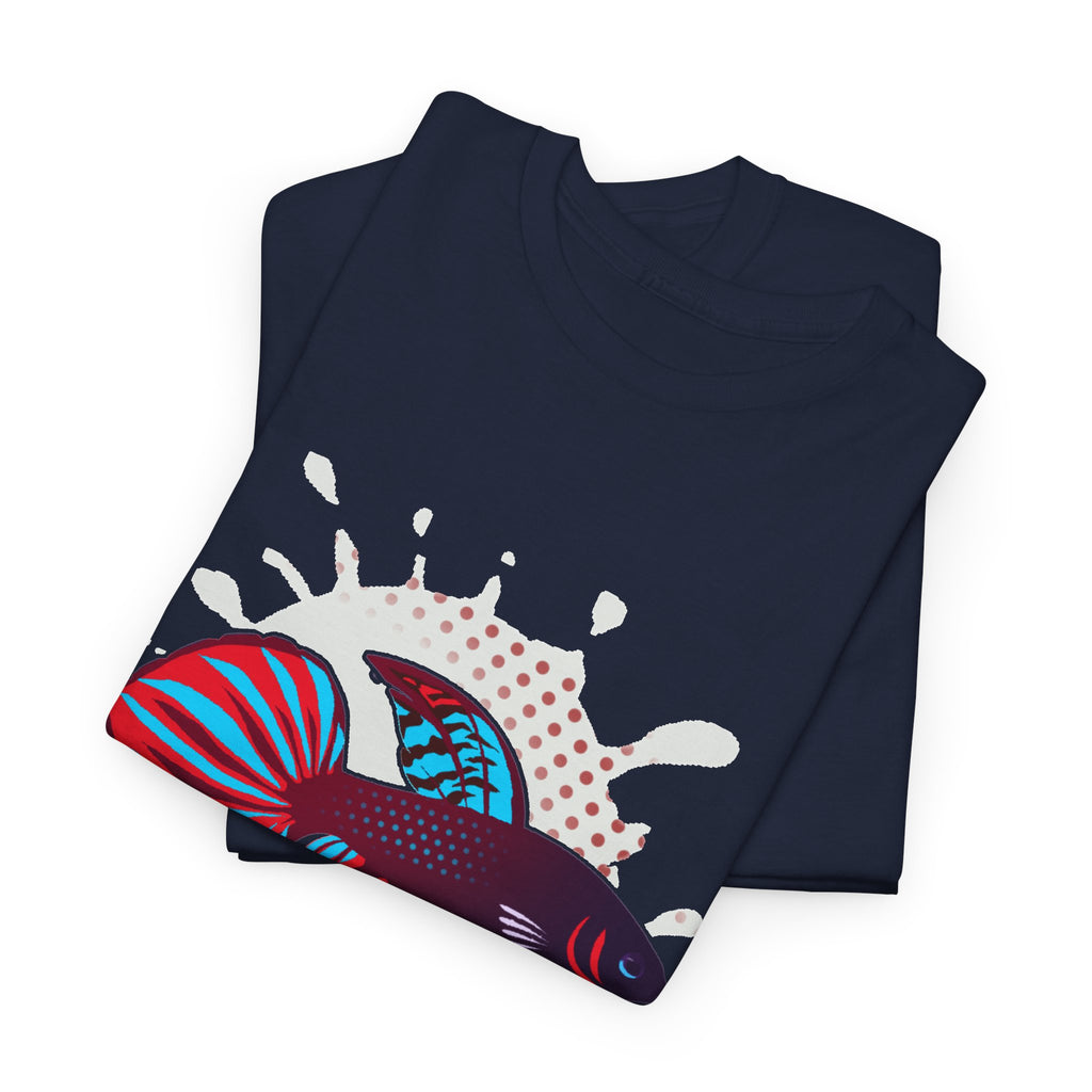 Betta Splenden Wild Type Tee — Vibrant Betta Fish Pop Art T-Shirt