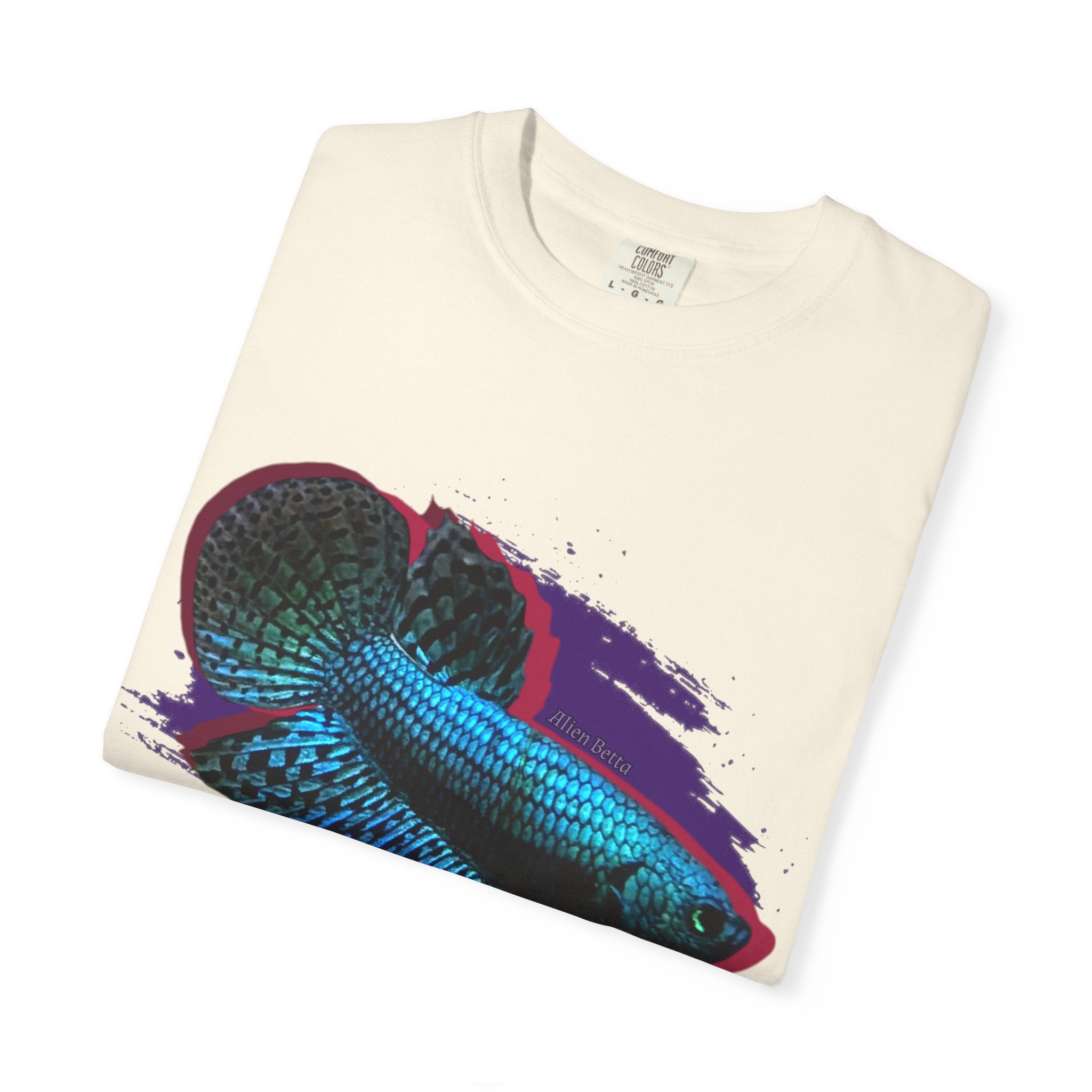 Alien Betta Fish Graphic T-Shirt — Neon Aquarium Pet Lover Tee