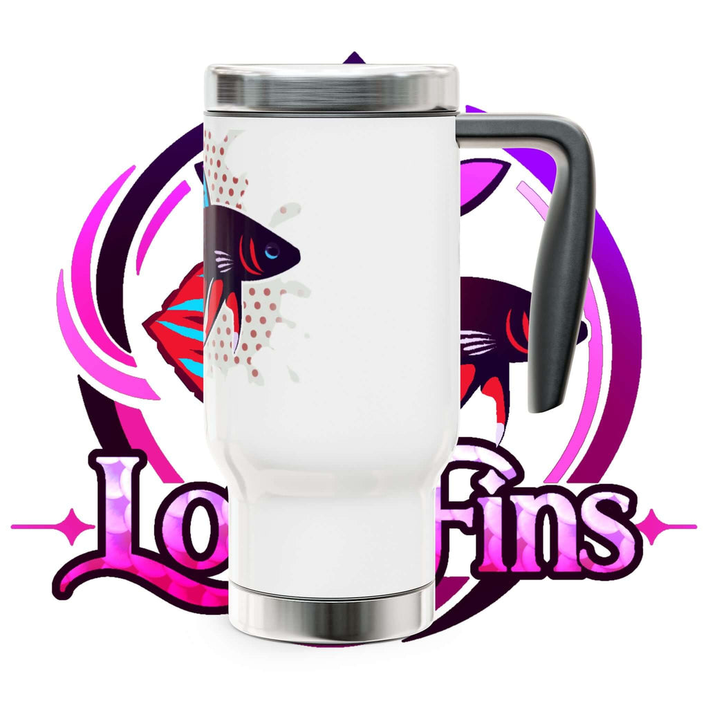 Betta Splenden Fish Travel Mug — 14oz Stainless Steel Insulated Tumbler with Handle