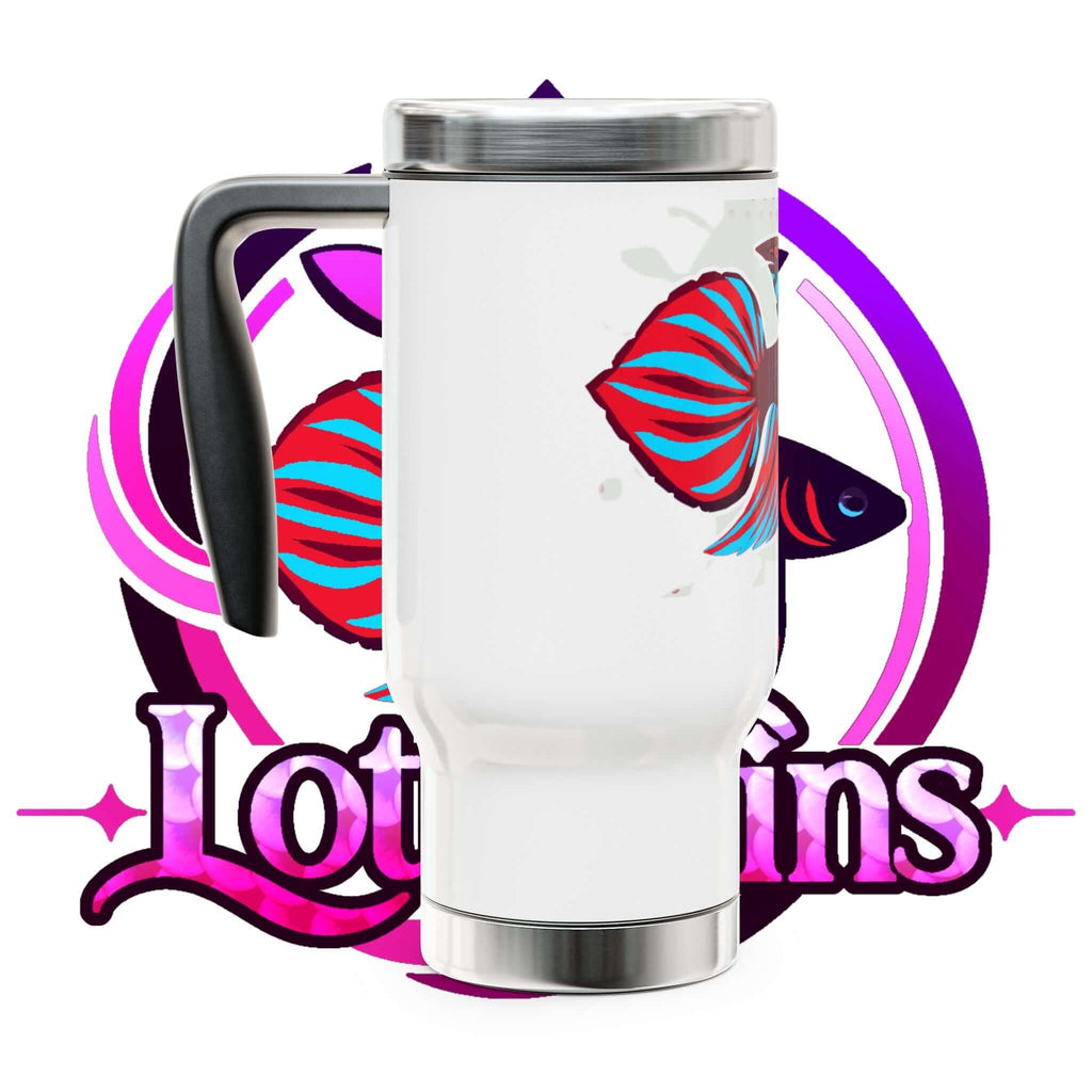 Betta Splenden Fish Travel Mug — 14oz Stainless Steel Insulated Tumbler with Handle